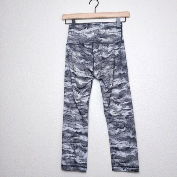 Lululemon Wunder Under Crop 21" Legging 4 Luon Hazy Days High Rise Yoga - Picture 7 of 9